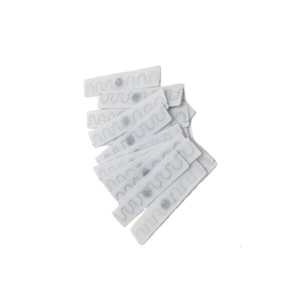 Etiqueta RFID textil suave para identificación de prendas (1) Etiqueta RFID textil suave para identificación de ropa